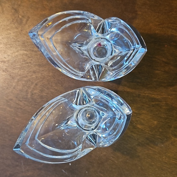 Vintage Mikasa crystal candleholder pair - Picture 4 of 6